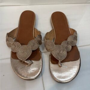 Elegant Gold Women's Sandals